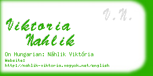 viktoria nahlik business card